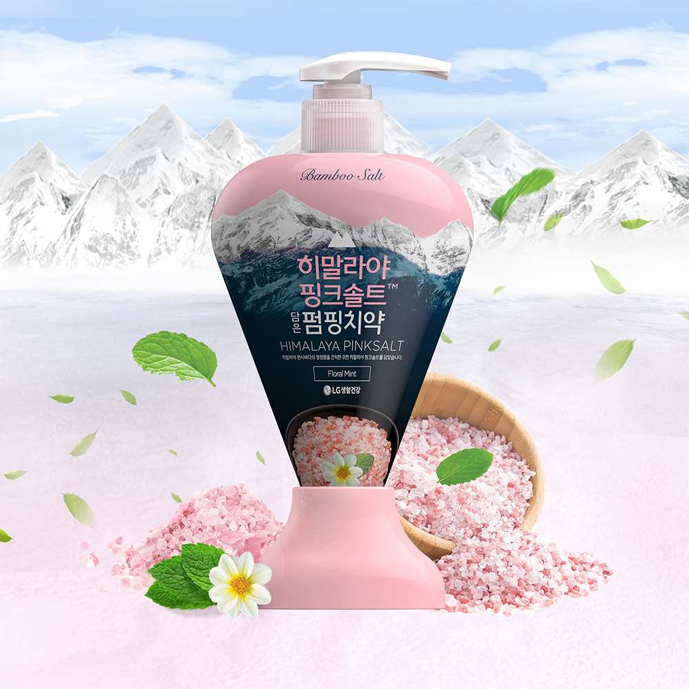 Kem đánh răng Bamboo Salt Himalaya Pink Salt Floral Mint 285g